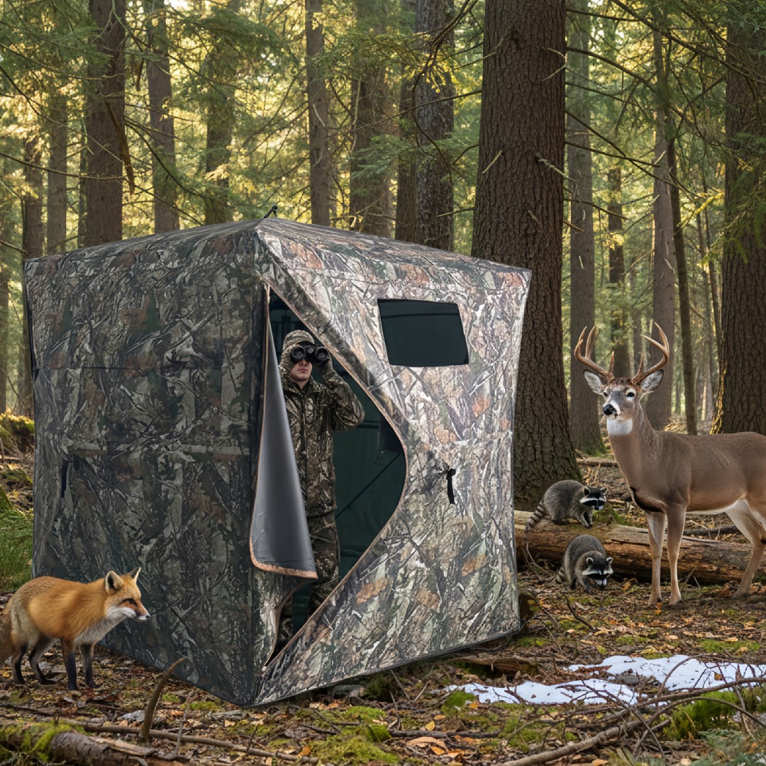 Hunting & Outdoor As - 위장 팝업 사냥 은신처 간편 설치