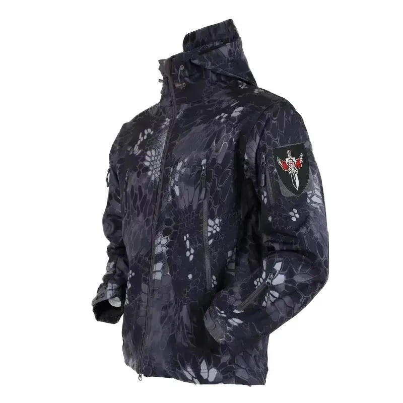 Men'S Outdoor Hunting Jacket - 5XL 6XL CP 위장 소프트 쉘