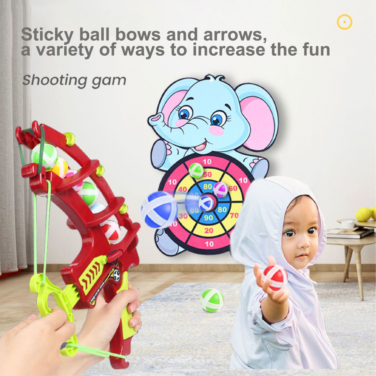 몬테소리 던지기 스포츠 새총 대상 끈적 공 다트 보드  - Outdoor Hunting Toys 리뷰 및 가격