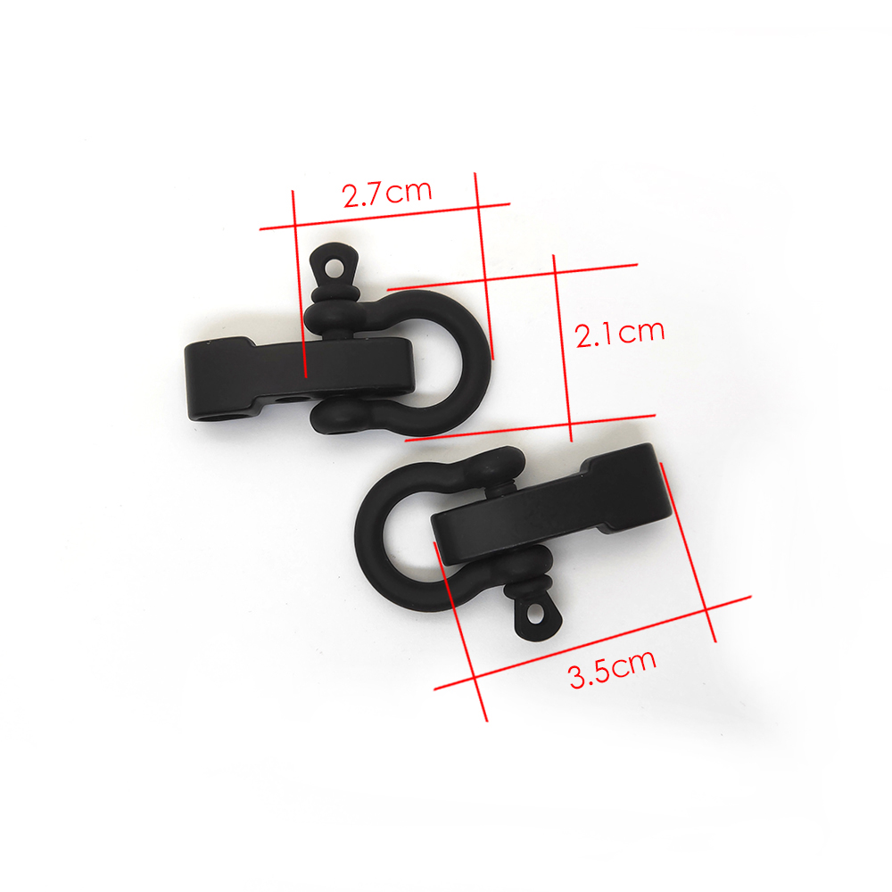 2pcs 고품질 합금 조절 가능한 O 모양 앵커 걸쇠  - Paracord Survival Bracelet 리뷰 및 가격