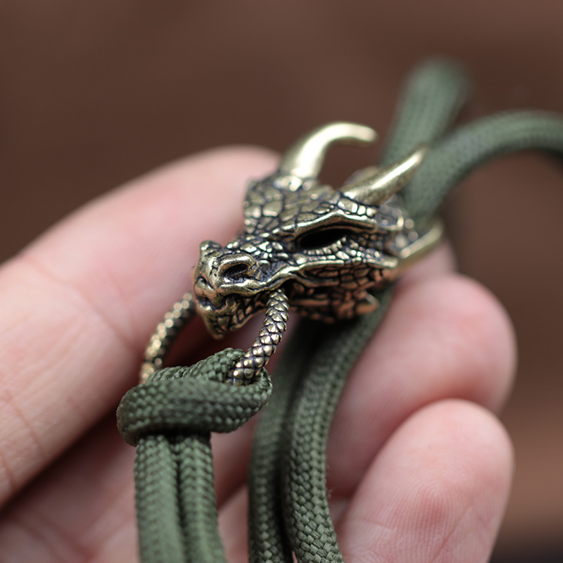 드래곤 헤드 황동 버클 EDC 야외 DIY 짠 Para - Paracord Survival Bracelet 리뷰 및 가격