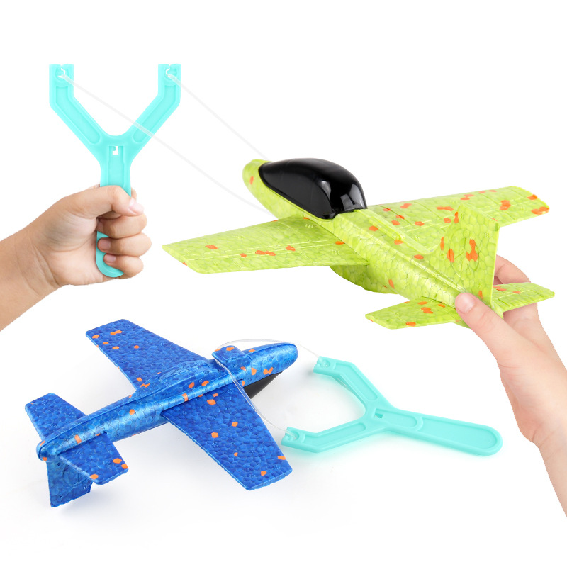 어린이 배출 거품 항공기 장난감 야간 조명으로 새총 배 - Outdoor Hunting Toys 리뷰 및 가격